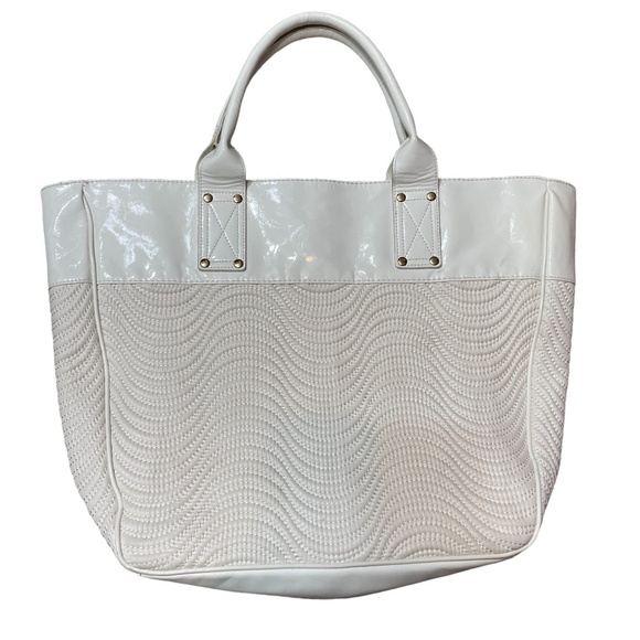 Versace Parfume Snow White Bag 17 x 15 x 4 w/ Keychain Slight Stains Inside - Picture 7 of 11